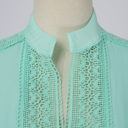 Elegant Lantern Sleeve Holiday Lace Dress