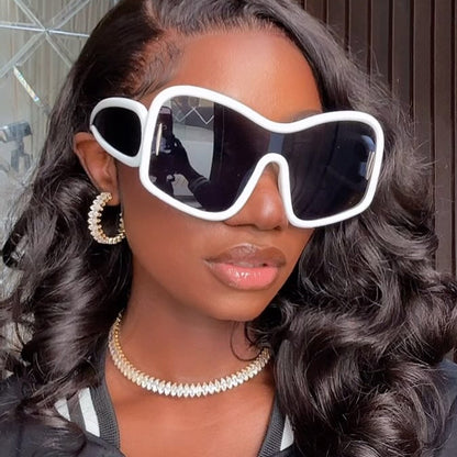 Chic Irregular Large Frame Sunglasses