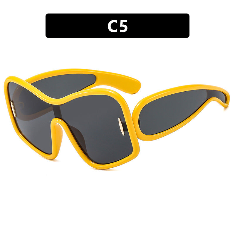 Chic Irregular Large Frame Sunglasses