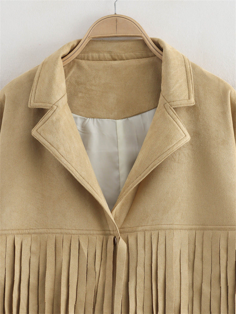 Fab Suede Fringed Jacket