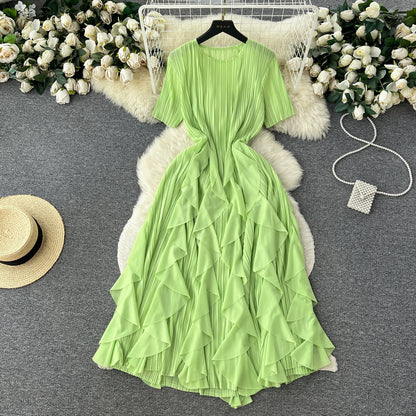 Classy Pleated Midi Dress