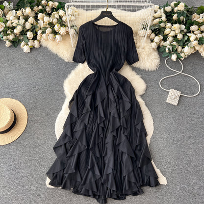 Classy Pleated Midi Dress