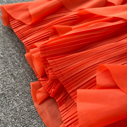 Classy Pleated Midi Dress