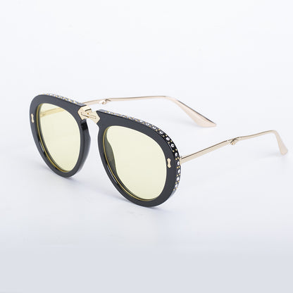 Diamond Folding Sunglasses