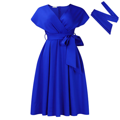 V-Neck Elegant Dress