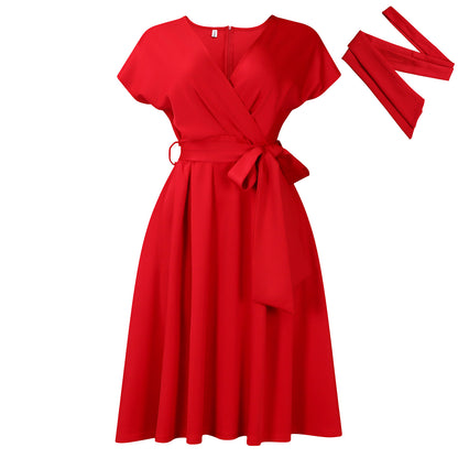 V-Neck Elegant Dress