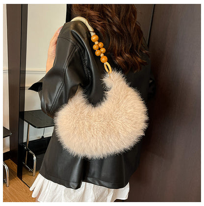 Chic Faux Fur Shoulder Bag