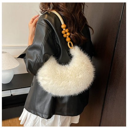 Chic Faux Fur Shoulder Bag