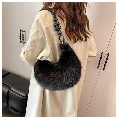 Chic Faux Fur Shoulder Bag