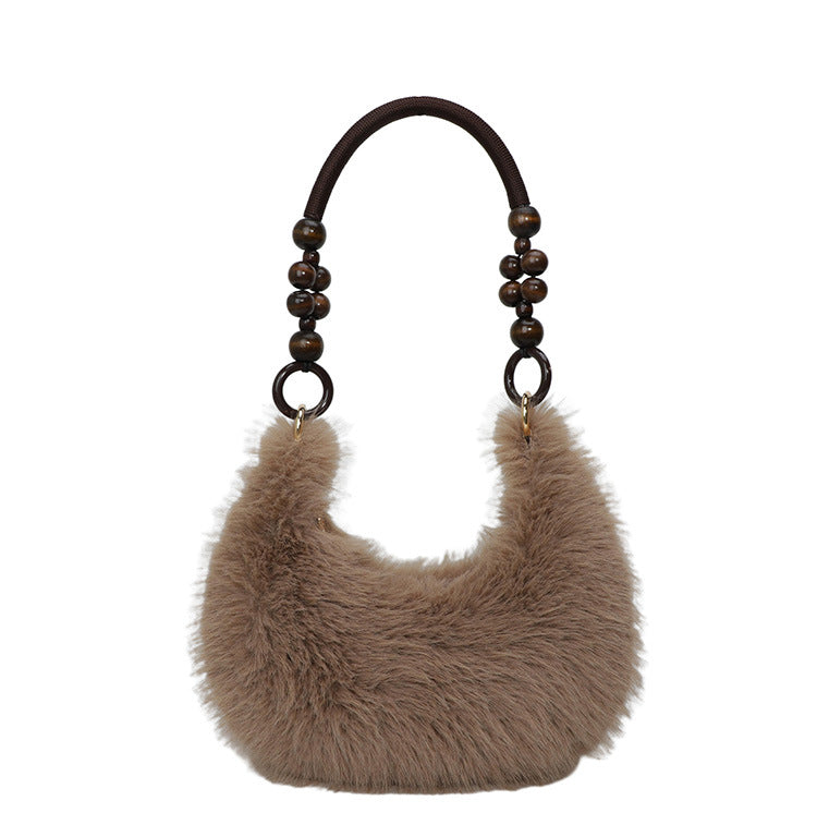 Chic Faux Fur Shoulder Bag
