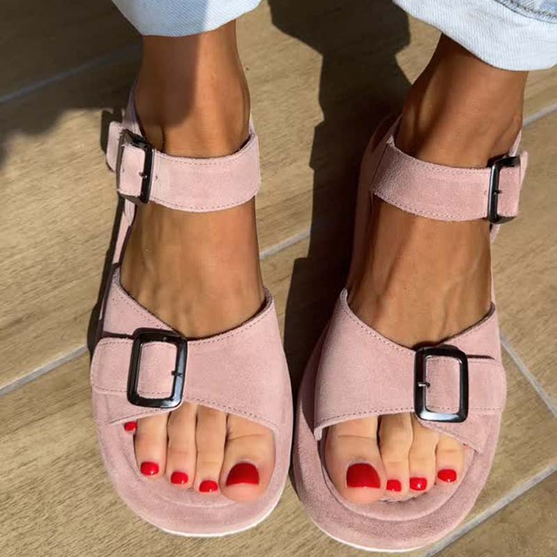 Buckle Platform Sandals
