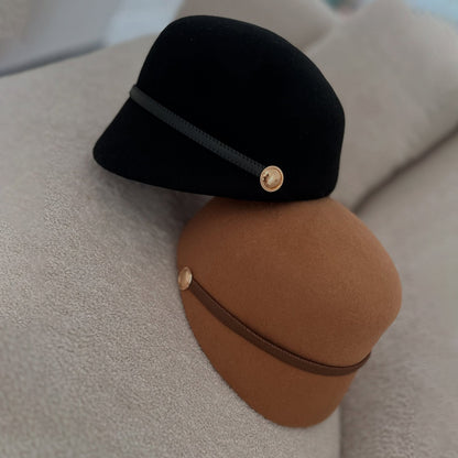 Wool Hat Equestrian Hat Warm Felt Hat