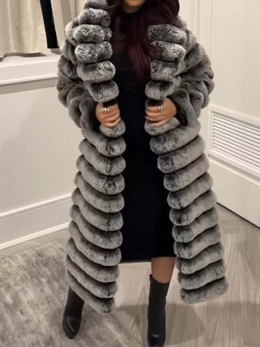 Free shipping✨Women's Long Fluffy Coat Plush Outerwear