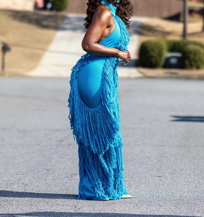 Tassel Knit Gown