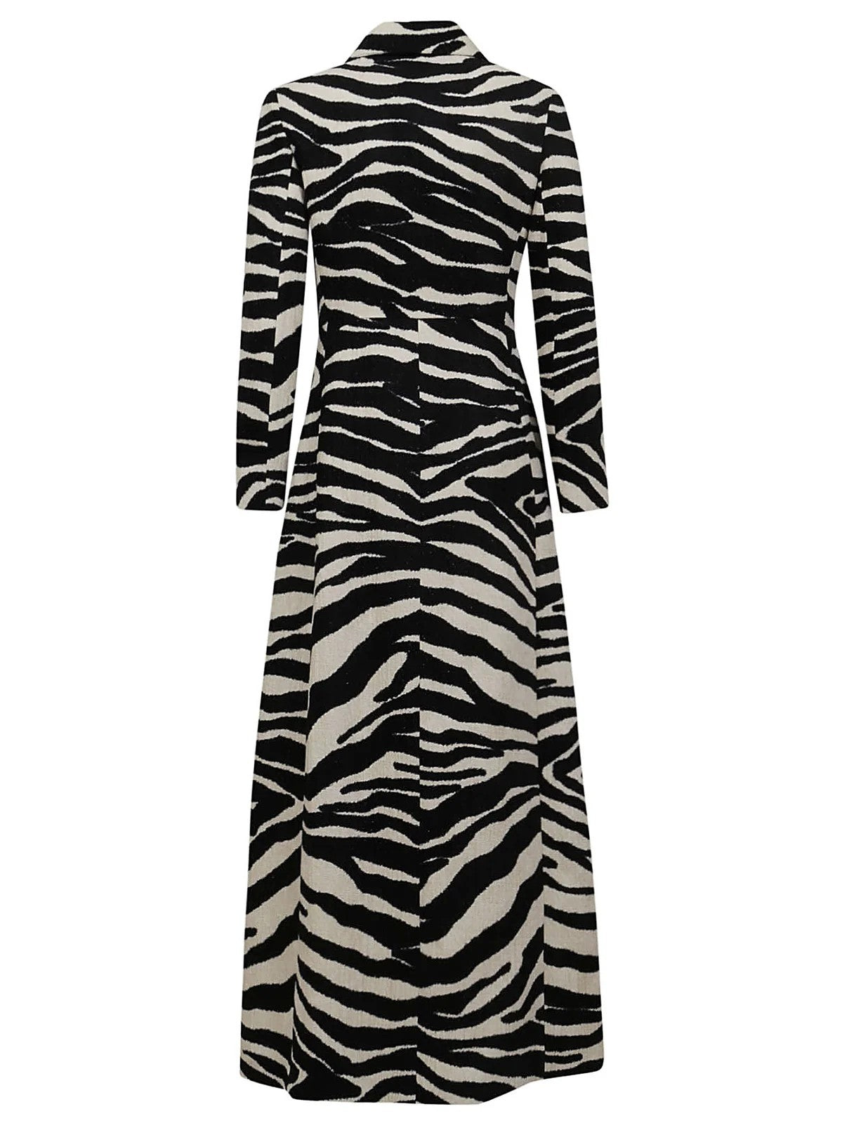 Zebra printed long coat