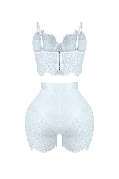 Relapse Lace Bustier & Shorts SET