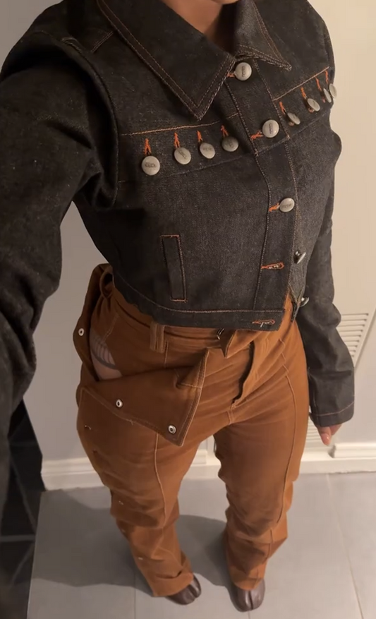 Statement open pants