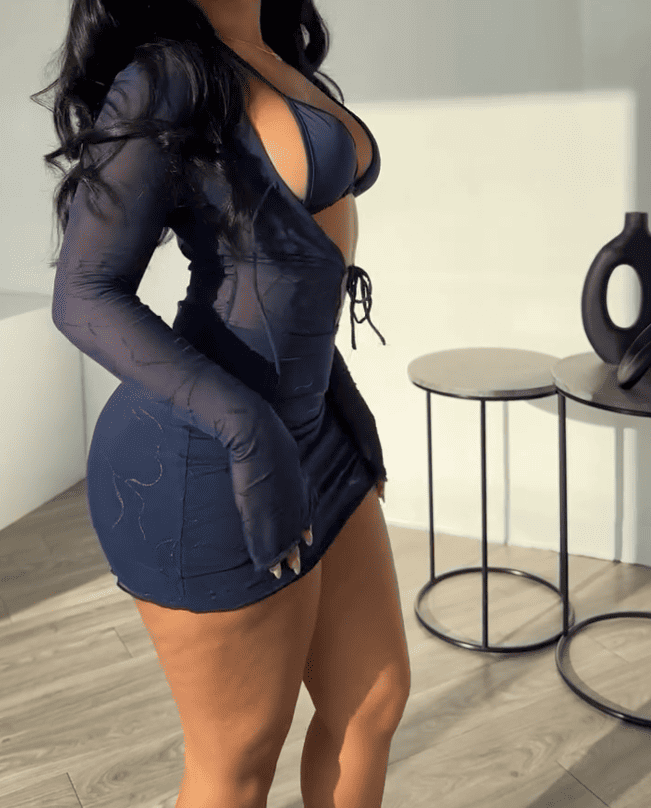 Haven Mesh Bralette Babydoll Dress
