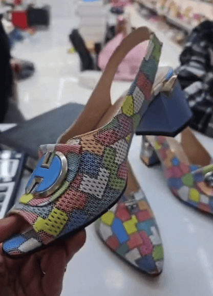Stylish color block breathable sandals