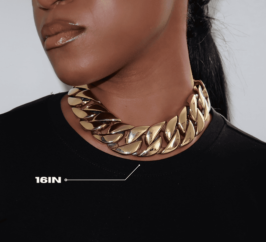 Widened Cool Cuban Chain Necklace