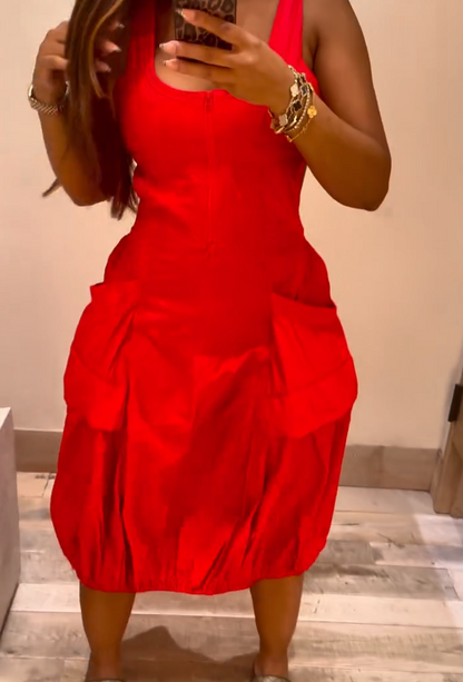 Sleeveless Backless Bud Dress