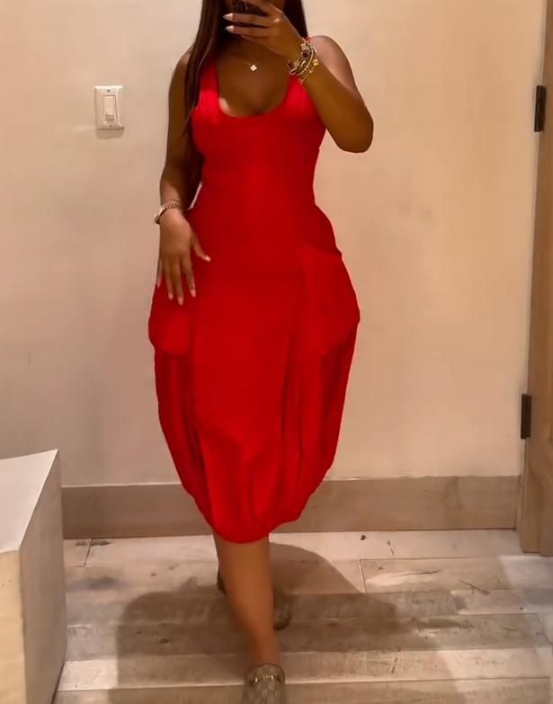 Sleeveless Backless Bud Dress