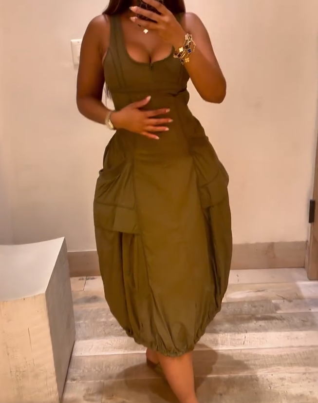 Sleeveless Backless Bud Dress