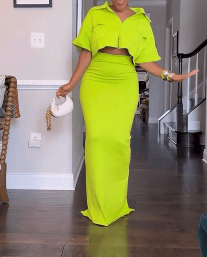 Davenport Top & Skirt Set