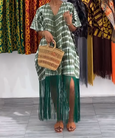Tassel long skirt