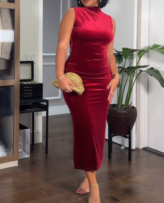 Red Hip Dress