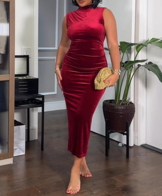 Red Hip Dress