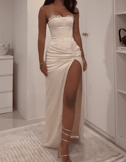 Strapless Corset Maxi Dress