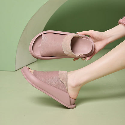 Hand-made leather slippers