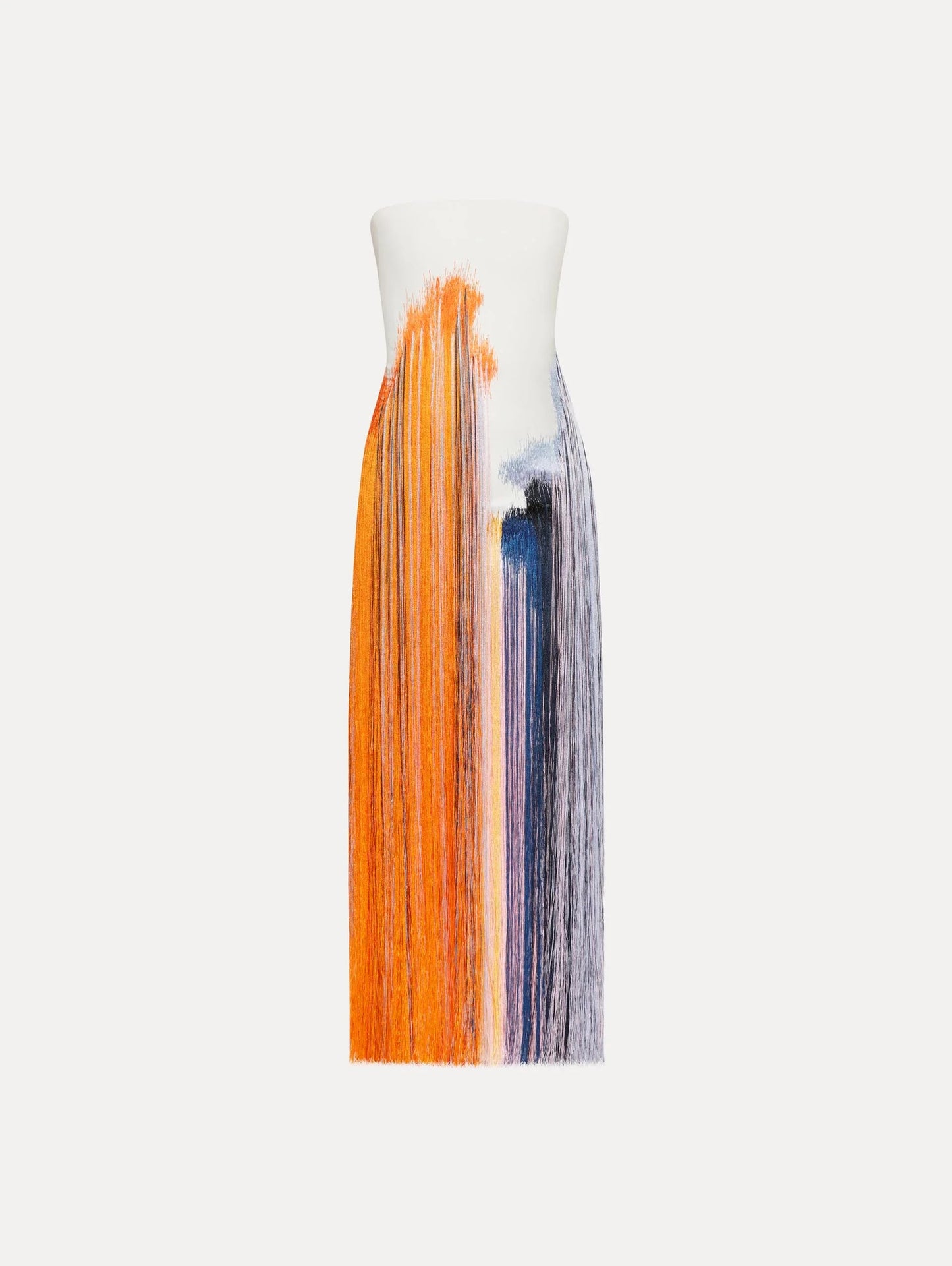 Abstract Brushstroke Fringe Cocktail Dress（✔️Free Shipping）