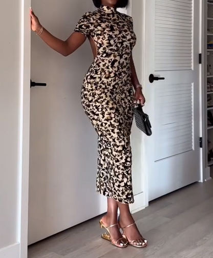 Knockout Dress in Leopard Print