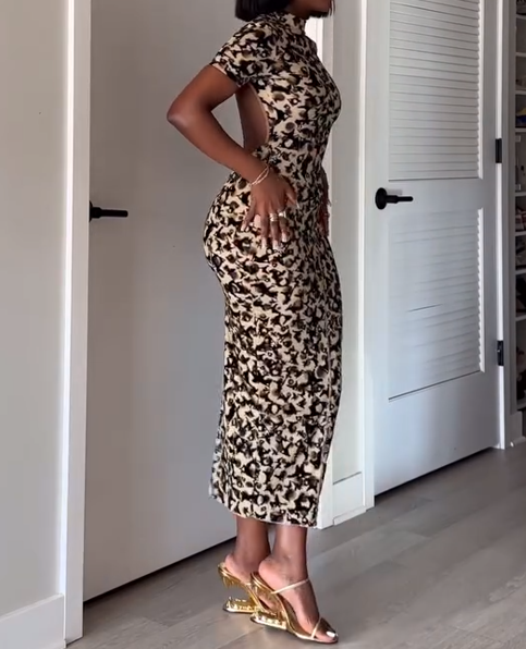 Knockout Dress in Leopard Print