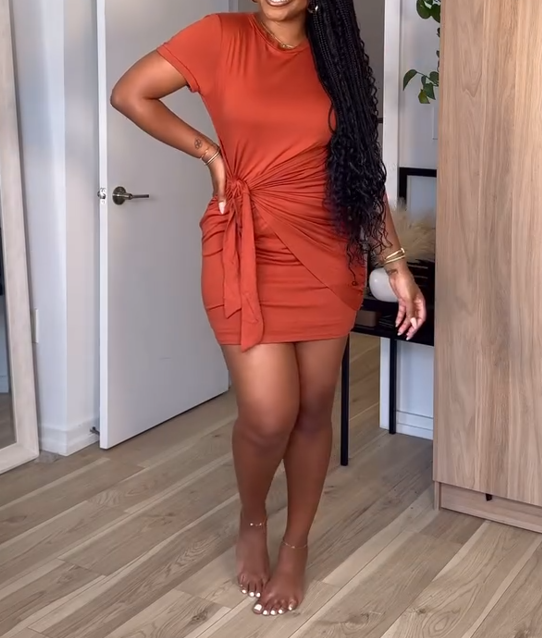 Fashion Bow Slim Dress