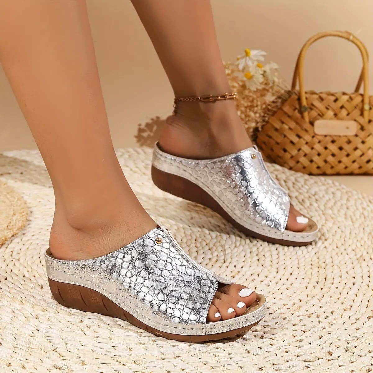 ?Last Day 50% OFF?Women's Snakeskin Sandals