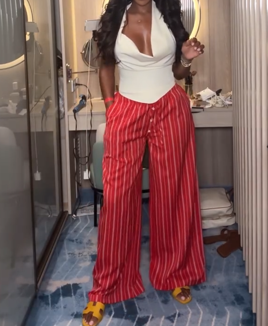 Summer striped pants