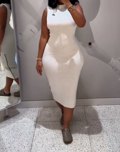 Elegant Sleeveless Bodycon Dress