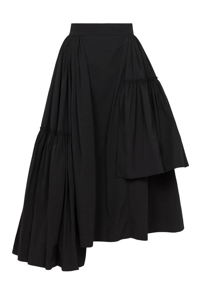 Asymmetric Wind Breaker Skirt