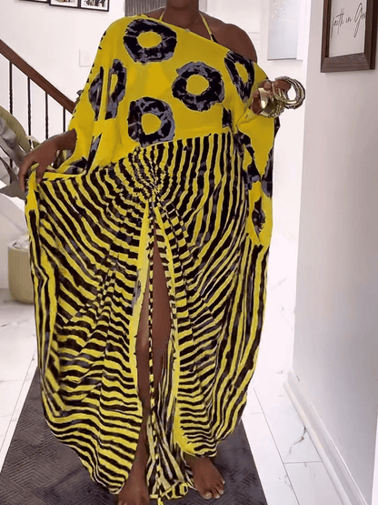 Grotesque Style Dress - Yellow