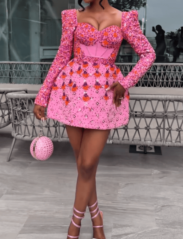 Luxurious diamond princess dress