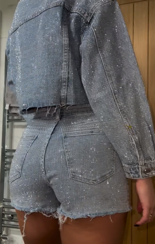 Shiny Denim Set