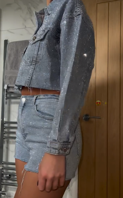 Shiny Denim Set