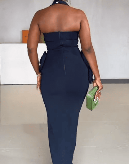 Luxe Halter Neck Dress