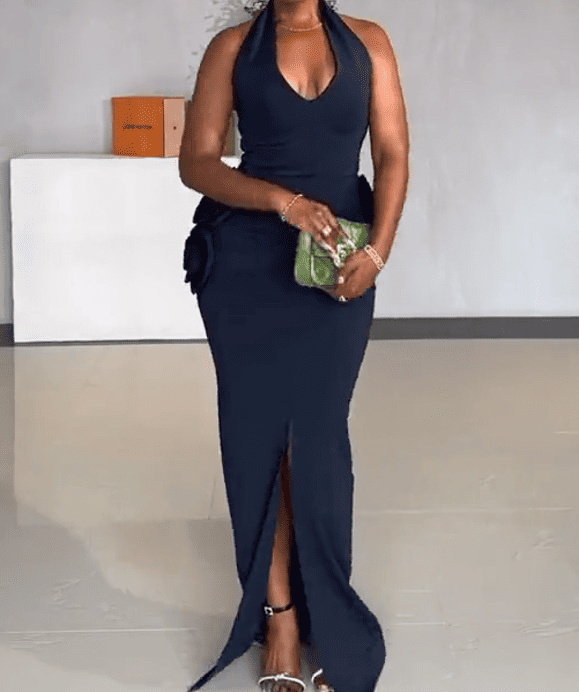 Luxe Halter Neck Dress