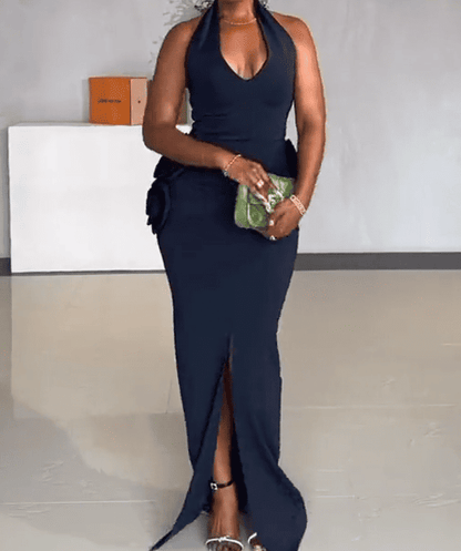 Luxe Halter Neck Dress