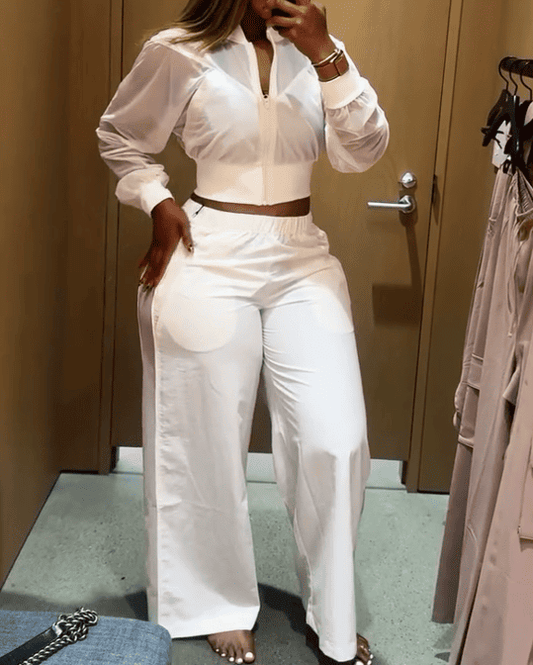 Stylish breathable jacket and trousers set