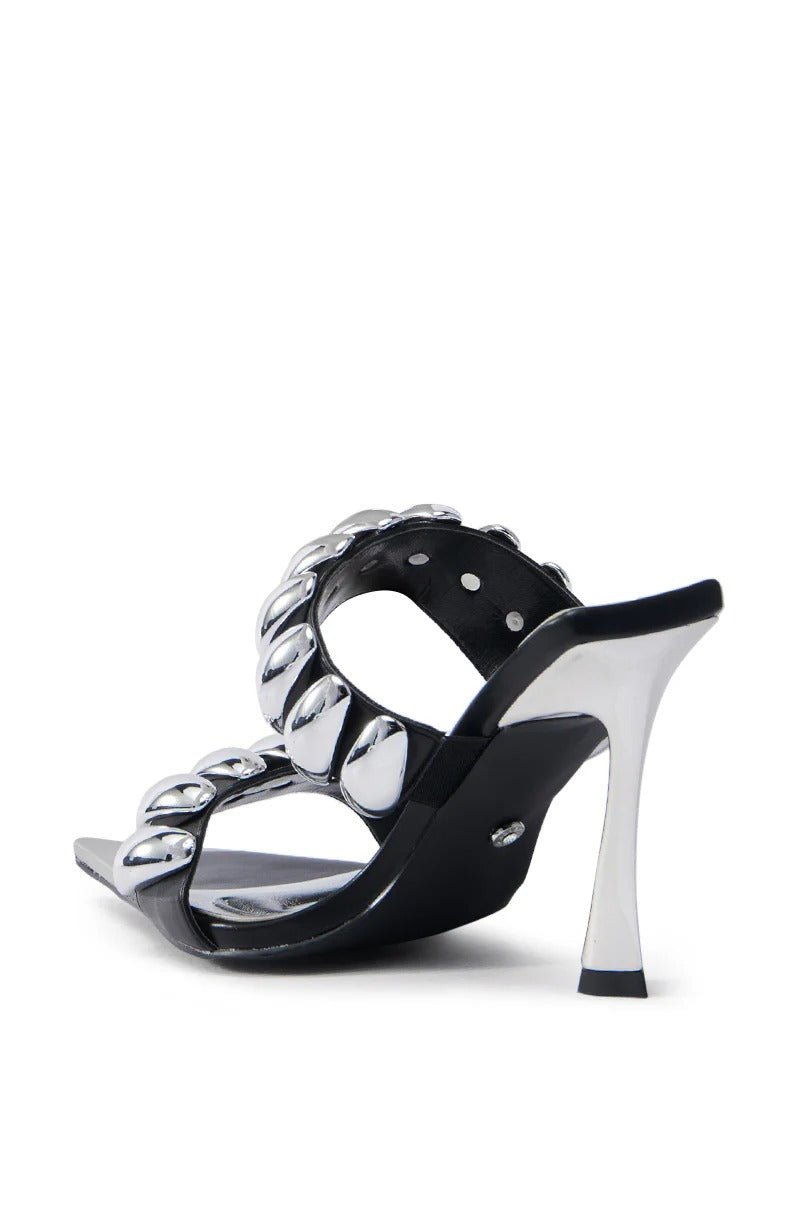 BLACK STILETTO SANDAL